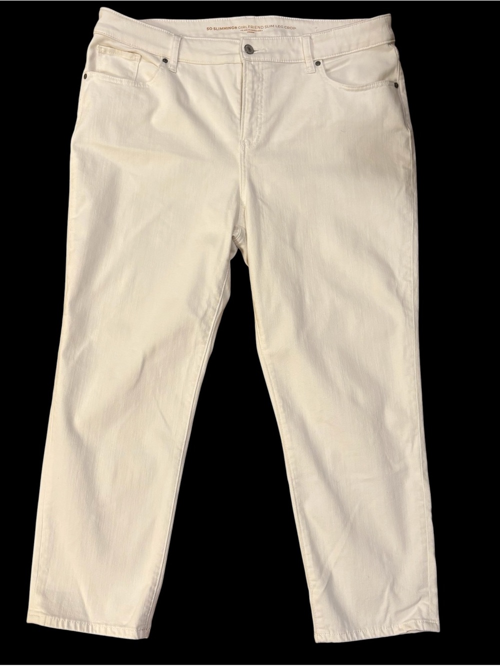 Chico’s So Slimming Girlfriend White Women’s Jeans - Slim Ankle